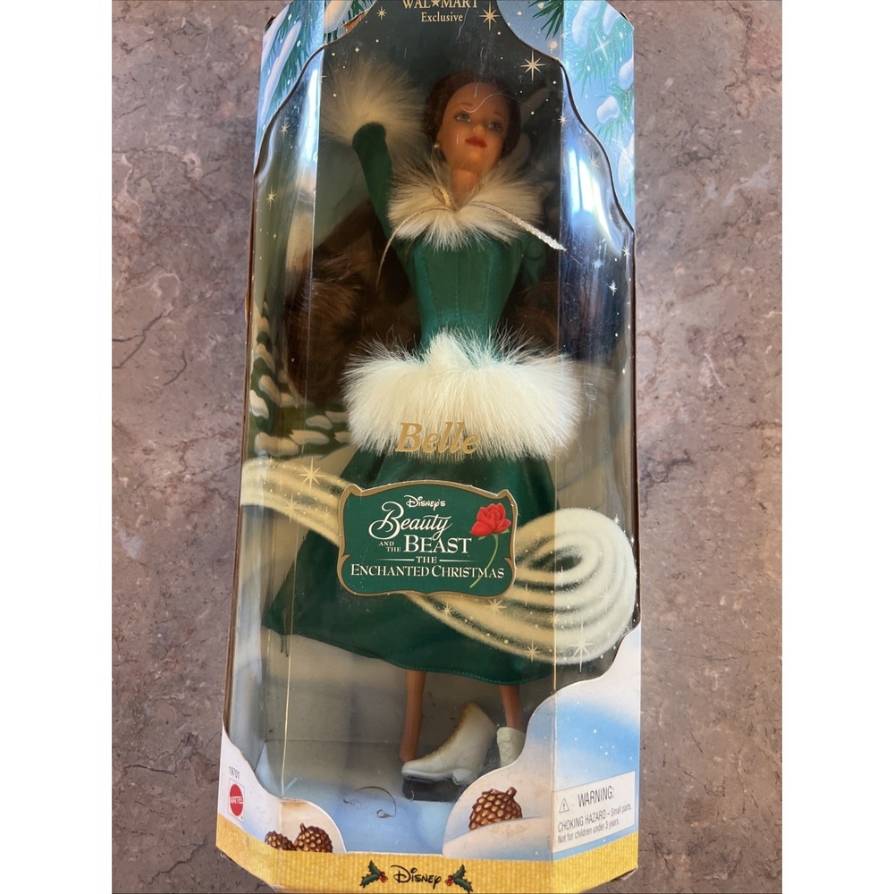 1998 Disney Enchanted Christmas Belle Beauty and The Beast Doll